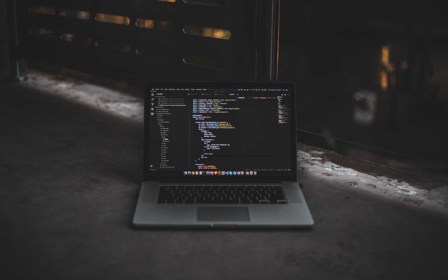 Coding on MacBook Pro