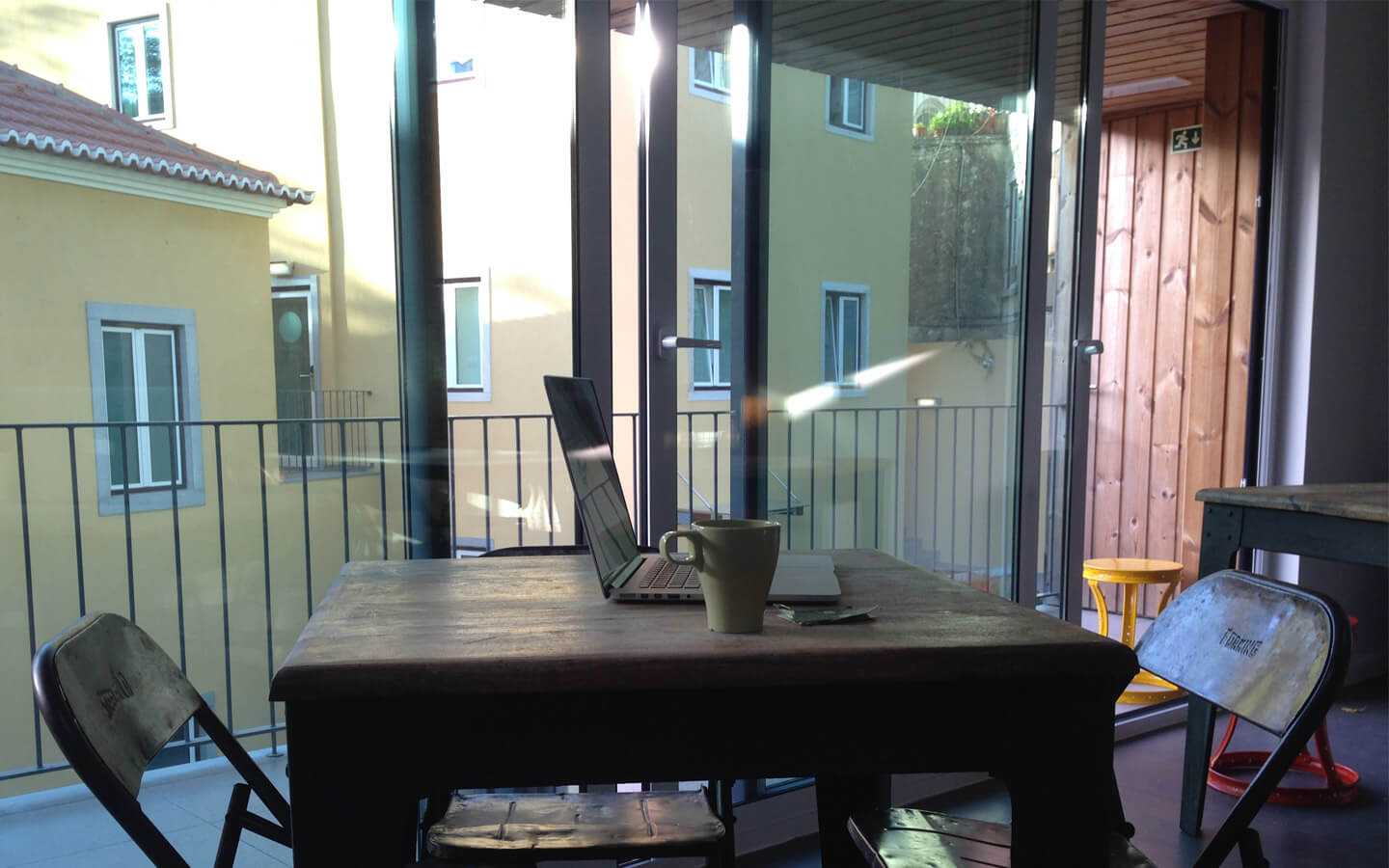 Working in a hostel kitchen